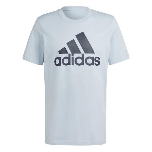 adidas Men’s Essentials Single Jersey Big Logo T-Shirt, Wonder Blue/Wonder Blue, XX-Large Tall + 3″