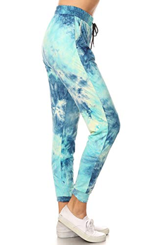 Leggings Depot Women’s Popular Print High Waist Premium Jogger Track Pants(S-3X) BAT1