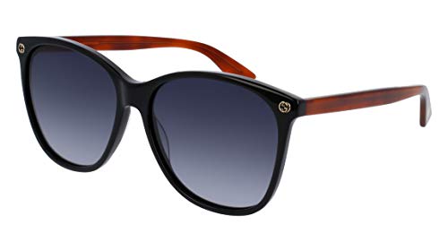 Gucci Fashion Sunglasses, 58/16/140, Black / Grey / Avana