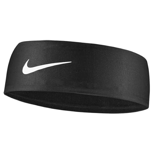 Nike Dri-Fit Head Tie 2.0 Headbands, White/Black, One Size