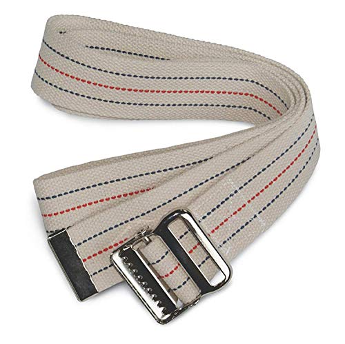 Sammons Preston 64542 Heavy Duty Gait Transfer Belt with Metal Buckle, 2′ Width, 36′ Length